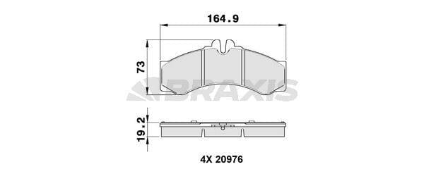 FREN BALATASI ON / ARKA SPRINTER 96>06 LT 28 35 46 96>06