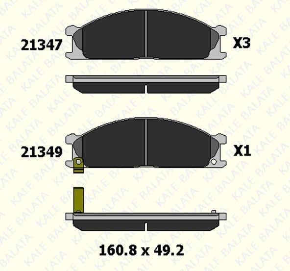 FREN BALATASI ÖN NISSAN ELGRAND HOMY III IV NP 300 NAVARA PATHFINDER PICK UP TERRANO I URVAN VANETTE 21347 170 05 ANS KD20