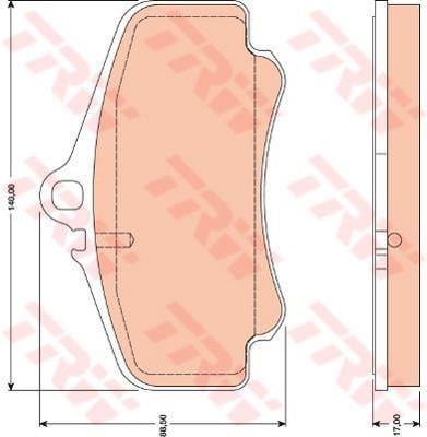 FREN BALATASI ÖN PORSCHE 911. 96>05 