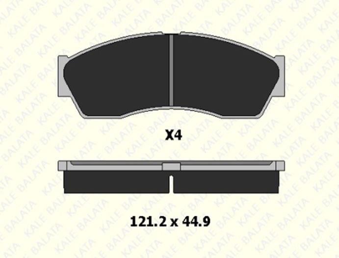 FREN BALATASI ÖN ROVER CITYROVER 1.4 24555 165 04 ANS KD13 2455516504ANSKD13