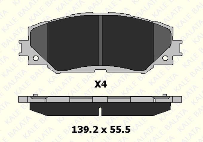 FREN BALATASI ÖN TOYOTA AURIS COROLLA RAV4 III IV URBAN VERSO YARIS 24336 175 04 ANS KD13 2433617504ANSKD13