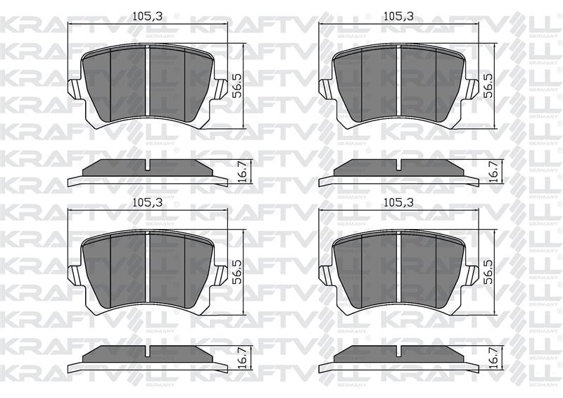 FREN BALATASI (PREMIUM) ARKA PASSAT B7 10> SHARAN 10> TIGUAN 07> / A6 01> Q3 11> / ALHAMBRA 10>