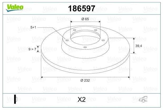 FREN DİSKİ ARKA TAKIM VW GOLF IV 1.8- 1.9TDI 97-