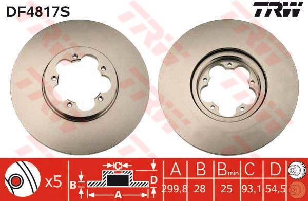 FREN DİSKİ ÖN FORD TRANSIT V347 300.330.350.430 06> HK 