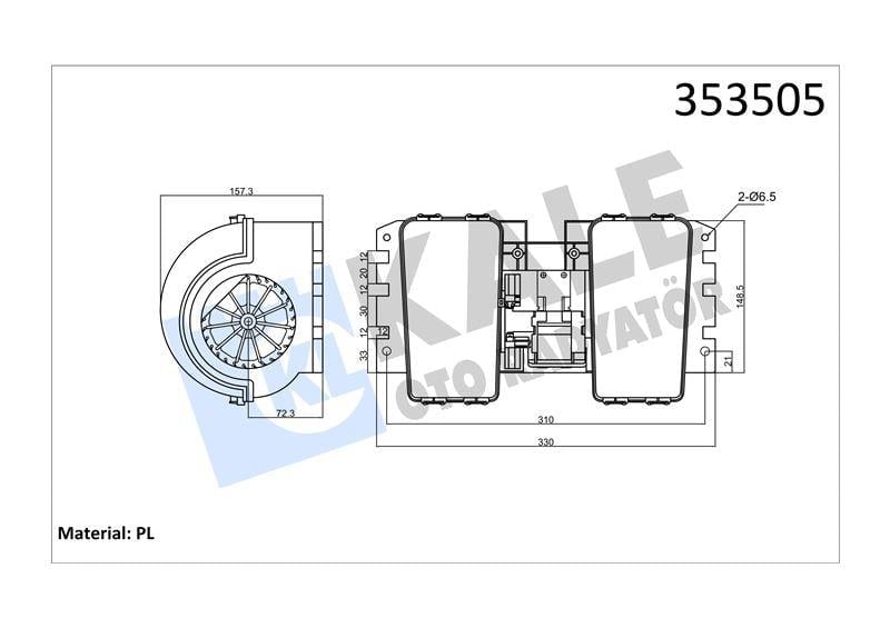 KALORİFER MOTORU DAF DAF CF 65 / CF 75 / CF 85