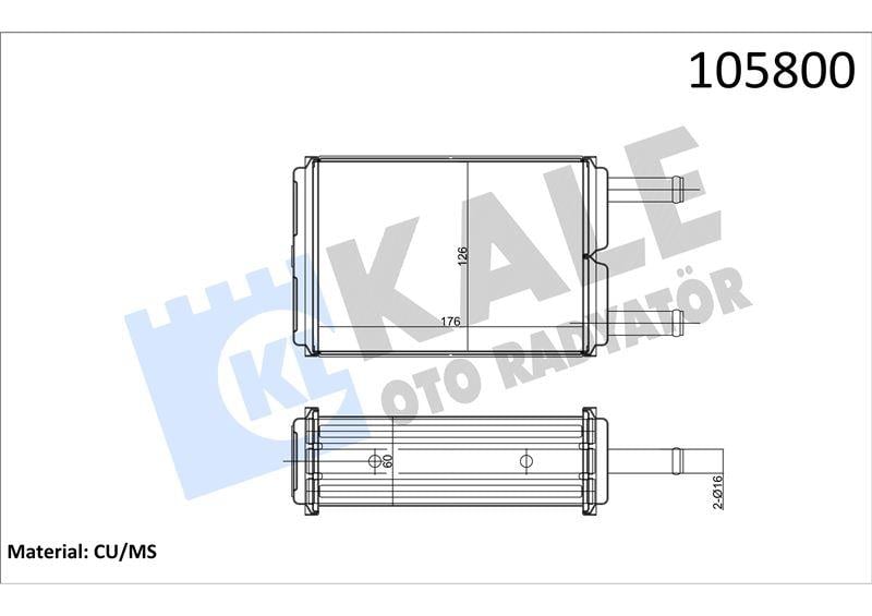 KALORİFER RADYATÖRÜ CHRYSLER CHRYSLER AS 950 YM. 3 SIRA PA