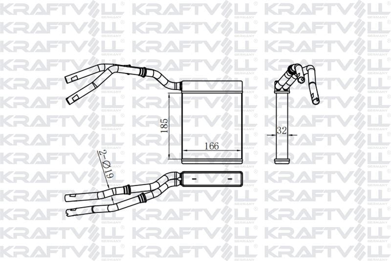 KALORIFER RADYATORU FOCUS II 03>11 FOCUS II C MAX 04>11 KUGA 08>12 MAZDA 3 06>09 MAZDA 5 05> VOLVO C