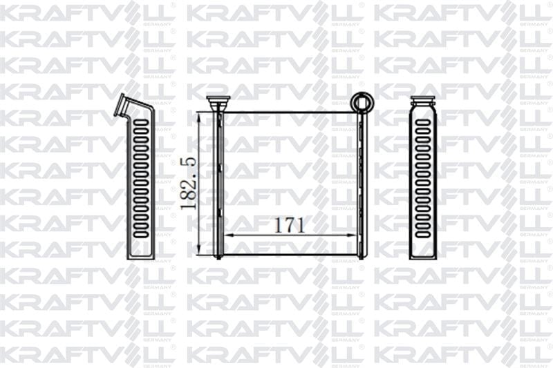 KALORIFER RADYATORU GOLF VII 13> ARTEON 17> PASSAT 15> TIGUAN 16> TOURAN 16> A3 13> Q2 17> ATECA 16>