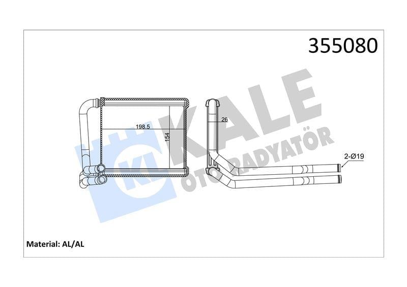 KALORİFER RADYATÖRÜ HYUNDAI ACCENT IV / VELSOTER / KIA RIO III