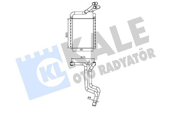 KALORİFER RADYATÖRÜ KIA RIO II 1.5CRDI 1.4/1.6 16V 05<11 BORULU [BRAZING AL/AL] [150X215.5X16]