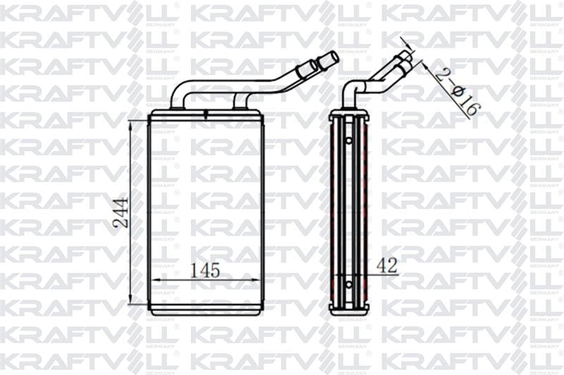 KALORIFER RADYATORU TRANSIT V347 2,2TDCI / 2,4TDCI / 3,2TDCI KLIMASIZ 06 />