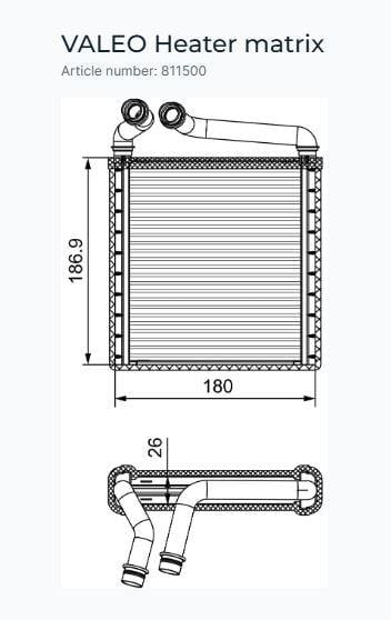 KALORİFER RADYATÖRÜ VW GOLF 5, GOLF 6