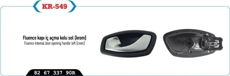 KAPI AÇMA KOLU IÇ SOL KROM MEGANE III HB