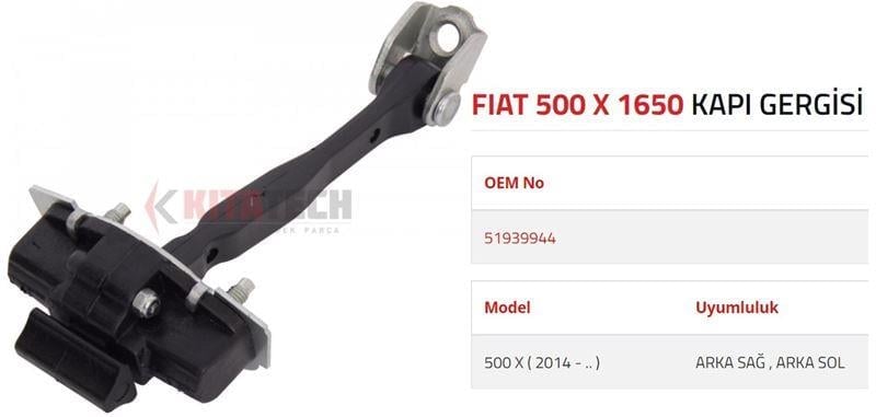 KAPI GERGİSİ 500 X ARKA 2015->