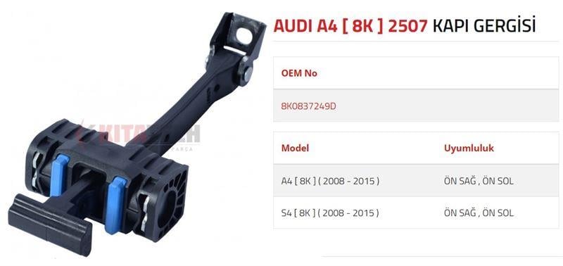 KAPI GERGİSİ A4  S4 2012-2015 ÖN 2012-2015