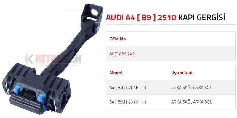 KAPI GERGİSİ A4  S4 ARKA 2016-