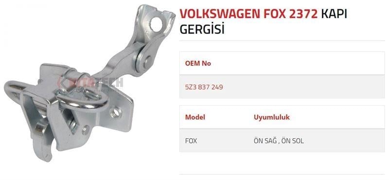 KAPI GERGİSİ FOX ÖN
