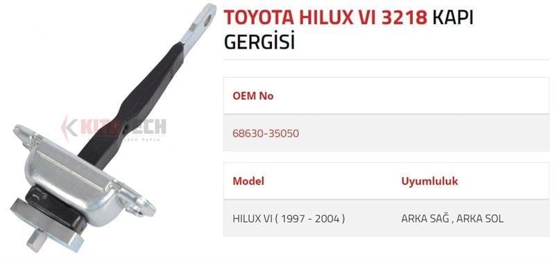 KAPI GERGİSİ HILUX VI ARKA 1997 2004