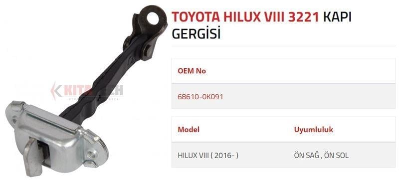 KAPI GERGİSİ HILUX VIII ÖN 2016 -