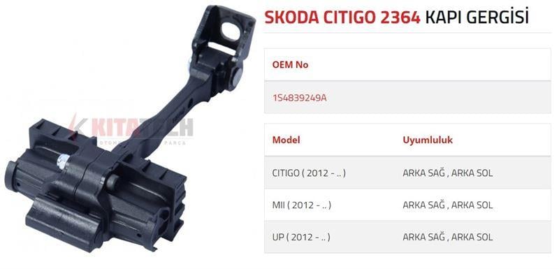 KAPI GERGİSİ UP MII CITIGO ARKA 2012-