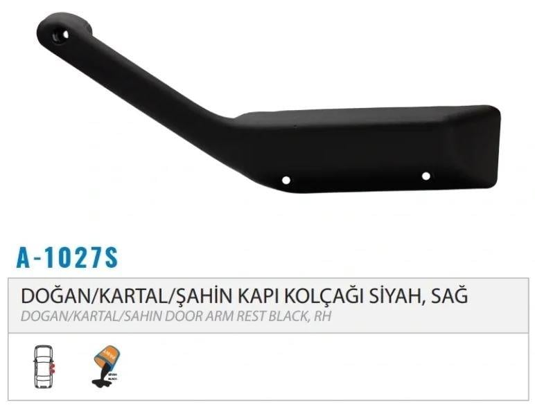 KAPI KOLÇAĞI SİYAH SAĞ M131 86> DA500.1053