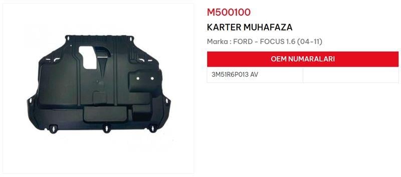 KARTER MUHAFAZASI  FOCUS II 1.6 2004 2011