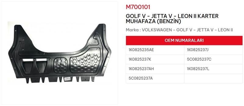 KARTER MUHAFAZASI BENZİNLİ GOLF V JETTA LEON