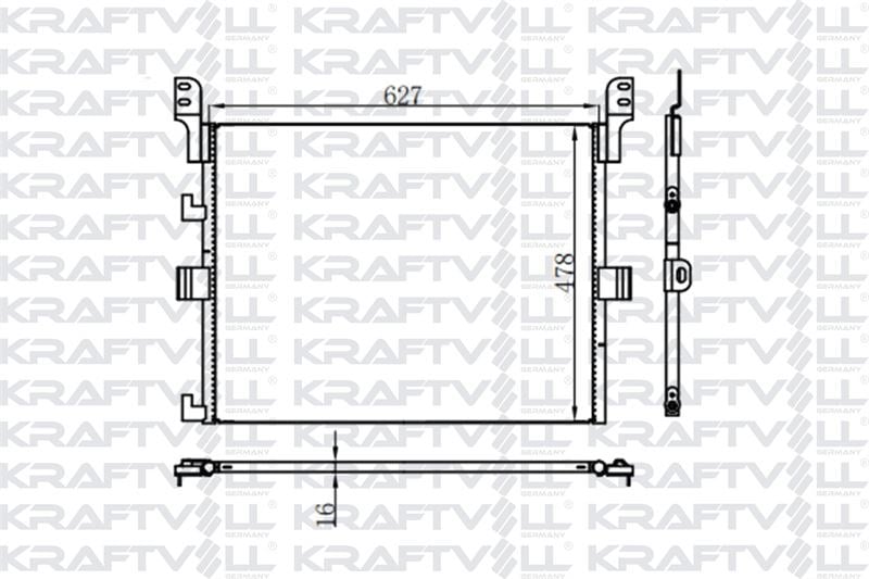 KLIMA (KONDENSER) RADYATORU RENAULT TRUCKS MAGNUM / KERAX / PREMIUM2 430/440/450/460 DXI 2004 SONRAS