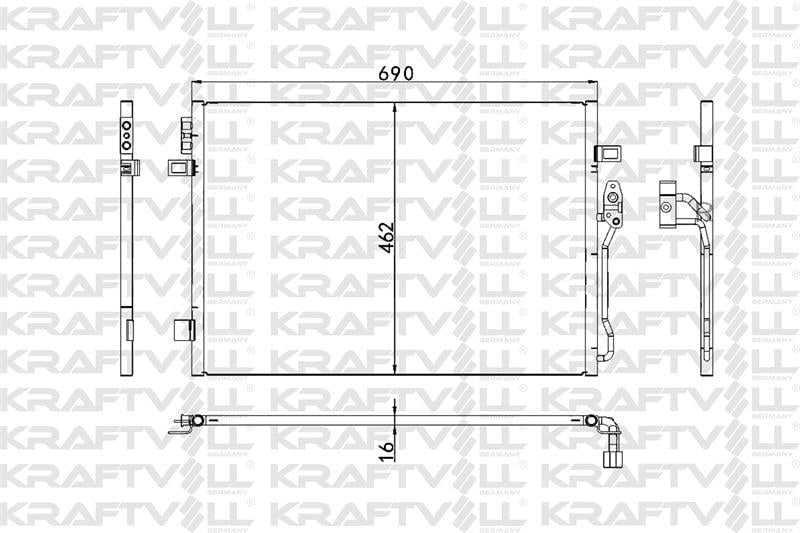 KLIMA RADYATORU DODGE JOURNEY 08> OTOMATIK