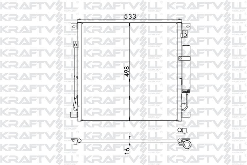 KLIMA RADYATORU FIAT FULLBACK 2.4 16> MITSUBISHI L 200 2.4 4×4 16>