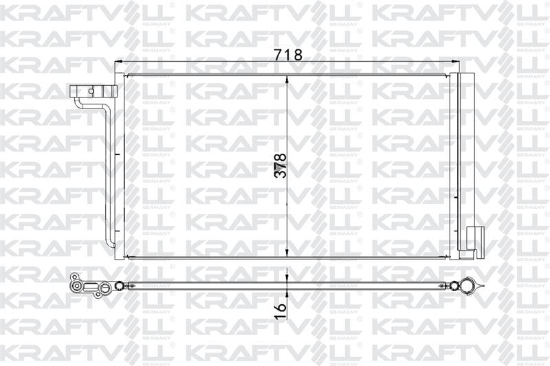 KLIMA RADYATORU FOCUS III 1,6 16V /2,0TDCI 11/-> C MAX - GRAND C MAX 1,6 16V 10/->
