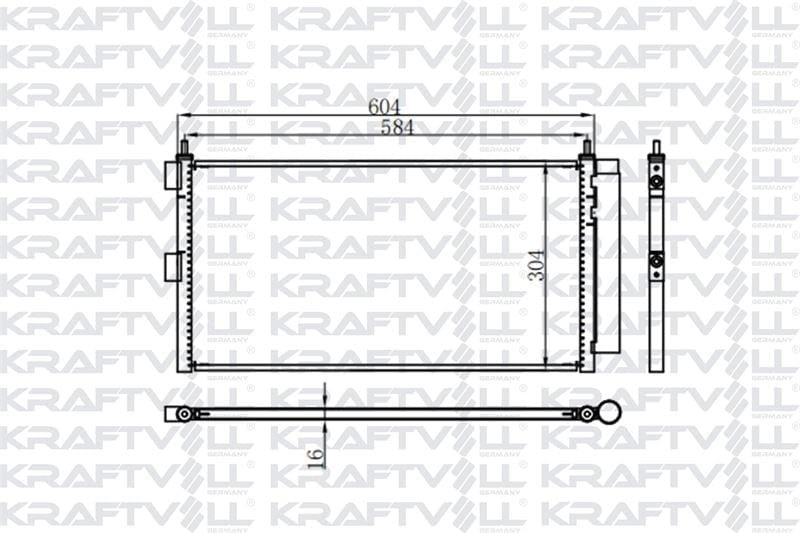 KLIMA RADYATORU (KONDANSER) DOBLO IDEA 1.3 MULTIJET / 1.9JTD 03>