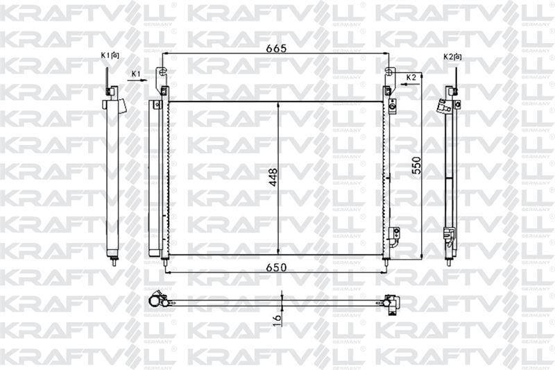 KLIMA RADYATORU (KONDANSER) RENAULT KOLEOS 2.0 dCI 08>