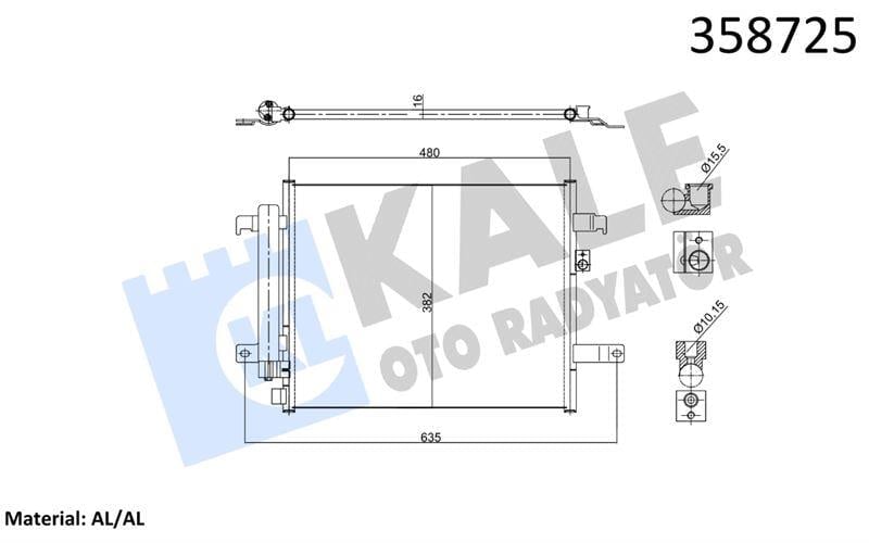KLİMA RADYATÖRÜ MAZDA MX-5 IV / MX-5 RF TARGA AL/B RZ KURUTUCULU