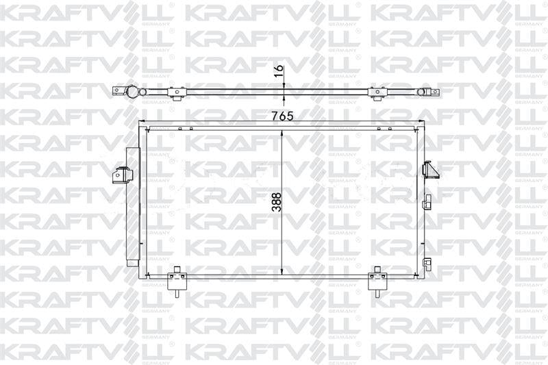 KLIMA RADYATORU TOYOTA RAV 4 II 00-05 (745×410×16)
