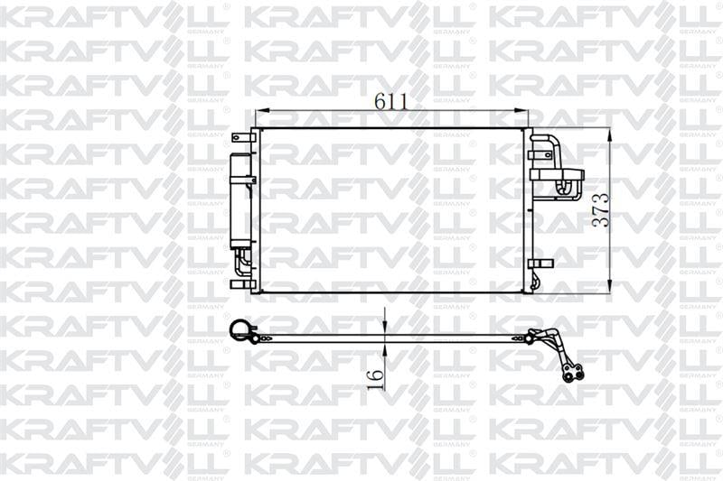 KLIMA RADYATORU TUCSON SPORTAGE 2.0 CRDI 2004> (610×375×16)