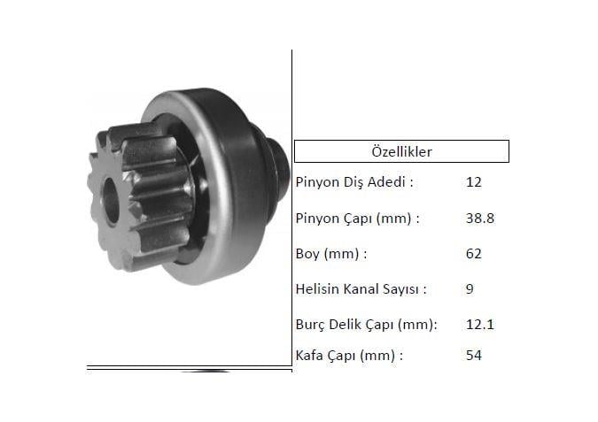 MARŞ DİŞLİSİ TRANSIT CITROEN 12T VALEO TIP