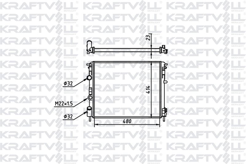 MOTOR RADYATORU CLIO II KANGOO LOGAN 1,2I / 1,4 / 1,5 / 1,6 / 1,9 (478,5X412,5X26) / (2 SIRA AL+PL S