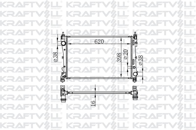 MOTOR RADYATORU DOBLO III 1,3 / 1,4 KLIMALI (620*398*16) BRAZING (MT)