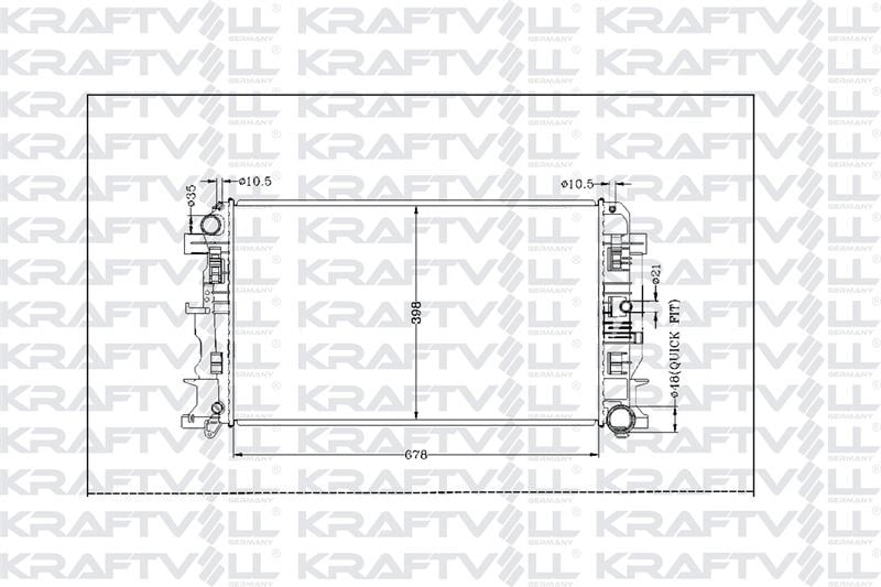 MOTOR SU RADYATORU (678x398x26) CRAFTER 06> SPRINTER 06>