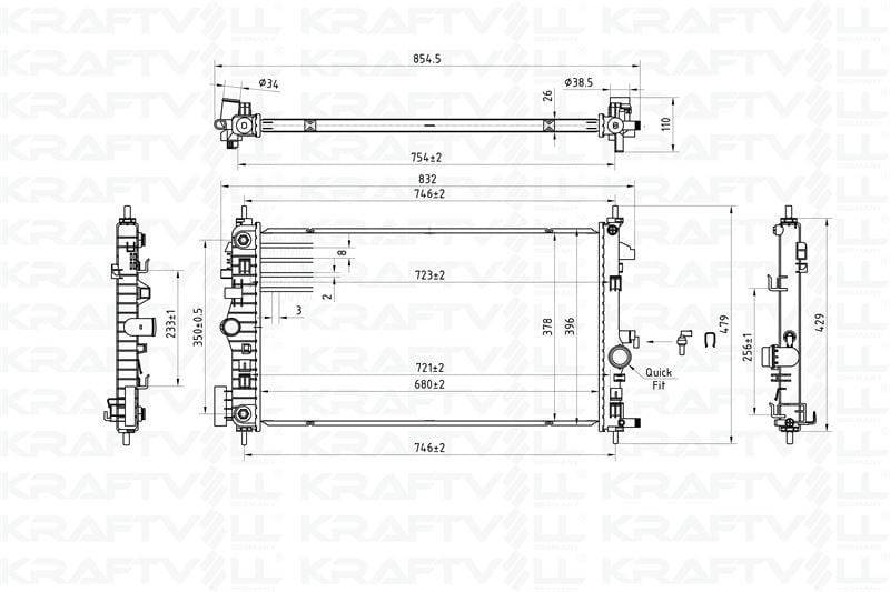 MOTOR SU RADYATORU A.T ( BRAZING ) INSIGNIA A 09>17 B16DTH - B16DTJ - B20DTH