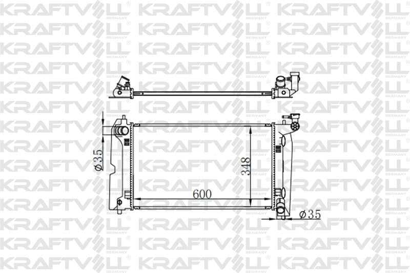 MOTOR SU RADYATORU AVENSIS 03>08 COROLLA 02>07 GECMELI MANUEL (600*348*16) BRAZING (MT)