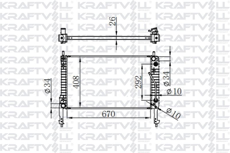 MOTOR SU RADYATORU CAPTIVA ANTARA 2.0 06> (670X410X26)