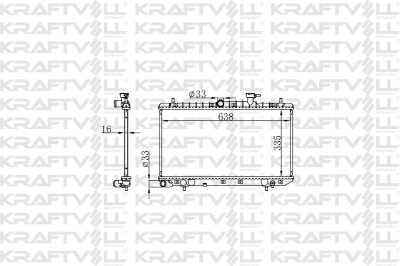 MOTOR SU RADYATORU HYUNDAI ACCENT ADMIRE 1.6 03>06 MANUEL (335*638*16)