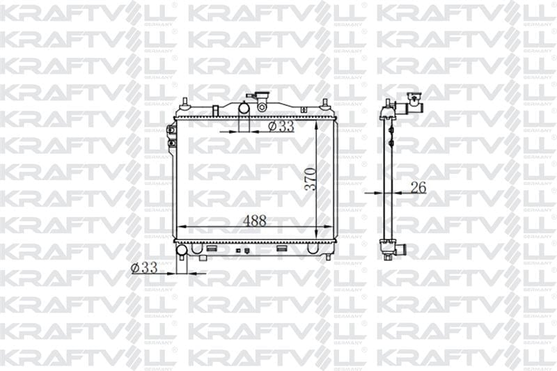 MOTOR SU RADYATORU HYUNDAI GETZ 1.3 1.4 BENZINLI 03> MANUEL (370*488*16)