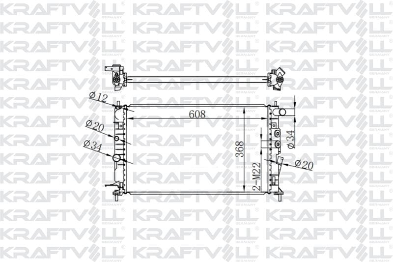 MOTOR SU RADYATORU M.T VECTRA B X25XE (608*368*16) BRAZING (MT)