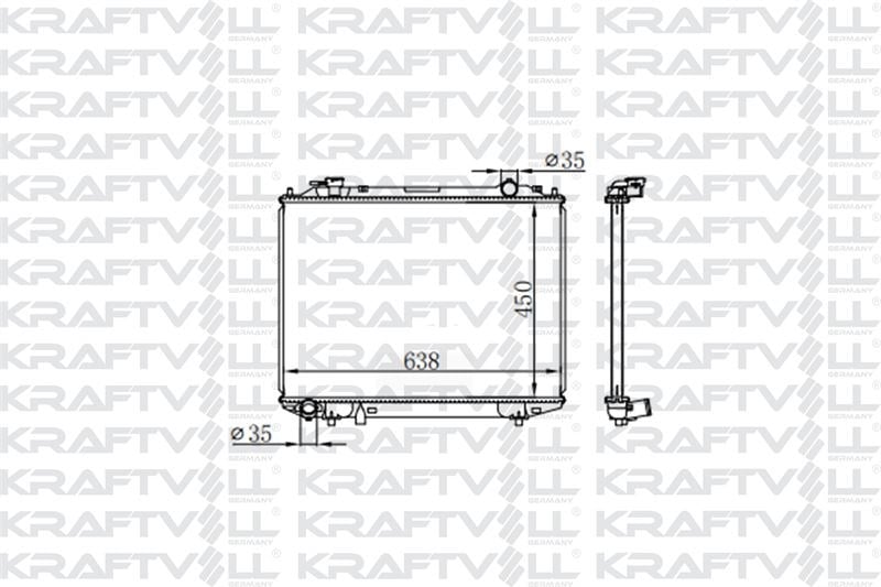 MOTOR SU RADYATORU MAZDA B2500 BT50 06> FORD RANGER MANUEL (450*638*26) BRAZING (MT)