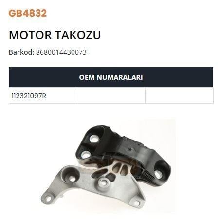 MOTOR TAKOZU MEGANE IV