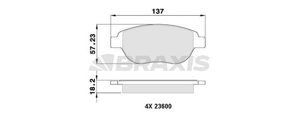 ON FREN BALATASI CITROEN C3 II C4 XSARA BERLINGO 00> PEUGEOT 1007 207 307 206 00> FIAT DOBLO 06> GEELY EMGRAND EC7 09>13