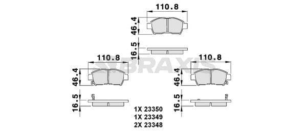 ON FREN BALATASI TOYOTA YARIS 99-05 COROLLA VERSO VVTI 2001->